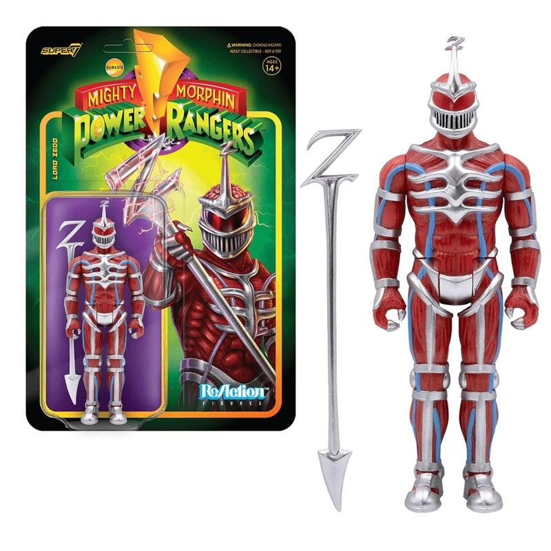 Reaction 10Cm Power Rangers Mighty Lord Zedd Super 7 - Livros de